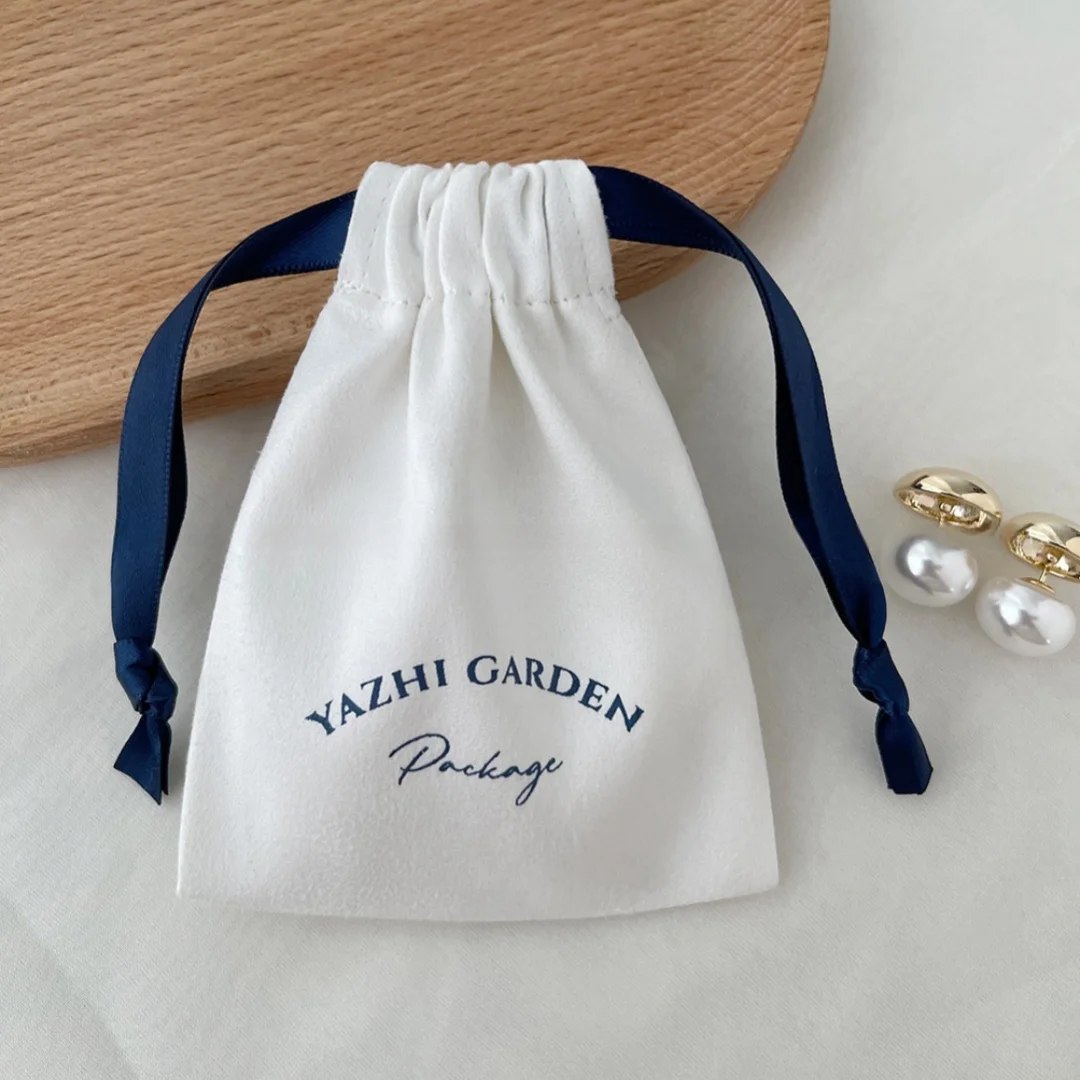 Suede Drawstring Package Jewelry Bag Wedding Christmas Party Decoration Eyelashes Makeup Storage Bags