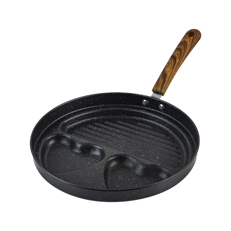 Export-grade 3-in-1 non-stick omelettepan, frying pan, egg hamburger, steak frying pan, breakfast pan, household artifact 5