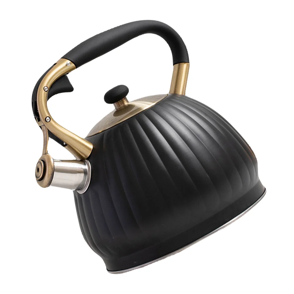 Stainless Steel Whistling Kettle Electric Stove Teapot Dust Cover Design Boil Water Heater Kitchen Water Kettles Home Garden