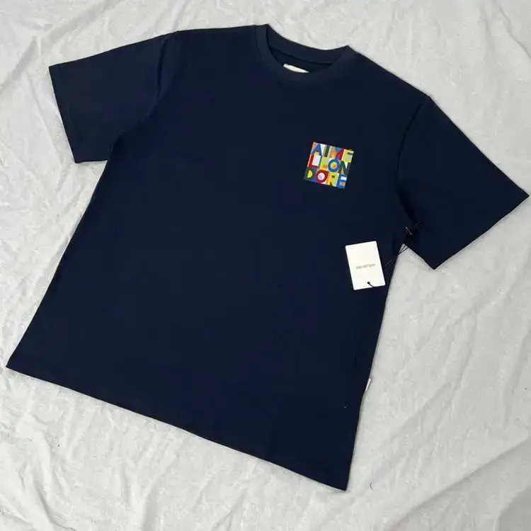 2025 New Men's and Women's Same Summer Pure Cotton Printing Short Sleeves Are Simple, Casual and Comfortable 6