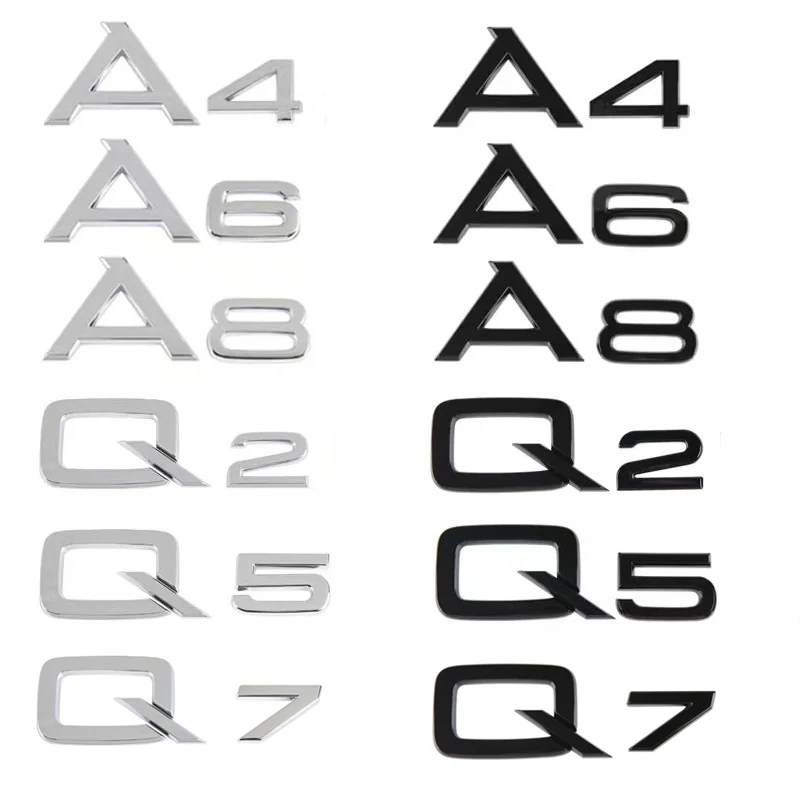 CarRearBumperTrunkEnglishAlphabetLettersStickerStylingBadge