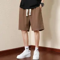Elegant Fashion Harajuku Slim Fit Male Clothes Loose Casual Sport All Match Shorts Solid Pockets Thin Style Straight Leg Shorts
