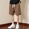 Elegant Fashion Harajuku Slim Fit Male Clothes Loose Casual Sport All Match Shorts Solid Pockets Thin Style Straight Leg Shorts 1