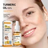 Moisturizing Face Serum Turmeric Essential Oil Lift Brighten Firming Skin Smooth Anti-aging Lighten Spots Face Care Essence 1