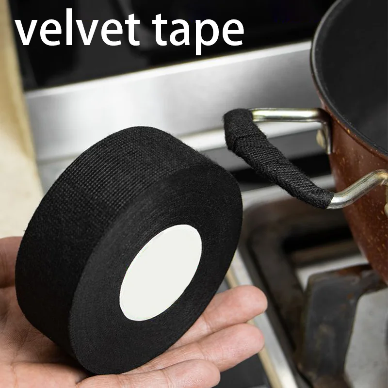 Electrical Tape 15M Heat Resistant Harness Tape Adhesive Cloth Waterproof Insulating Automotive Fabric Cloth