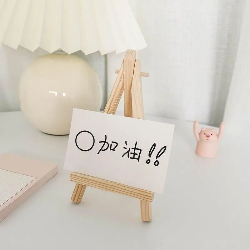 Small Desk Easels Canvas Painting Holder Mini Wooden Tripod Easels Tabletop Display Stand For Photo Chalkboard Signs 1pc