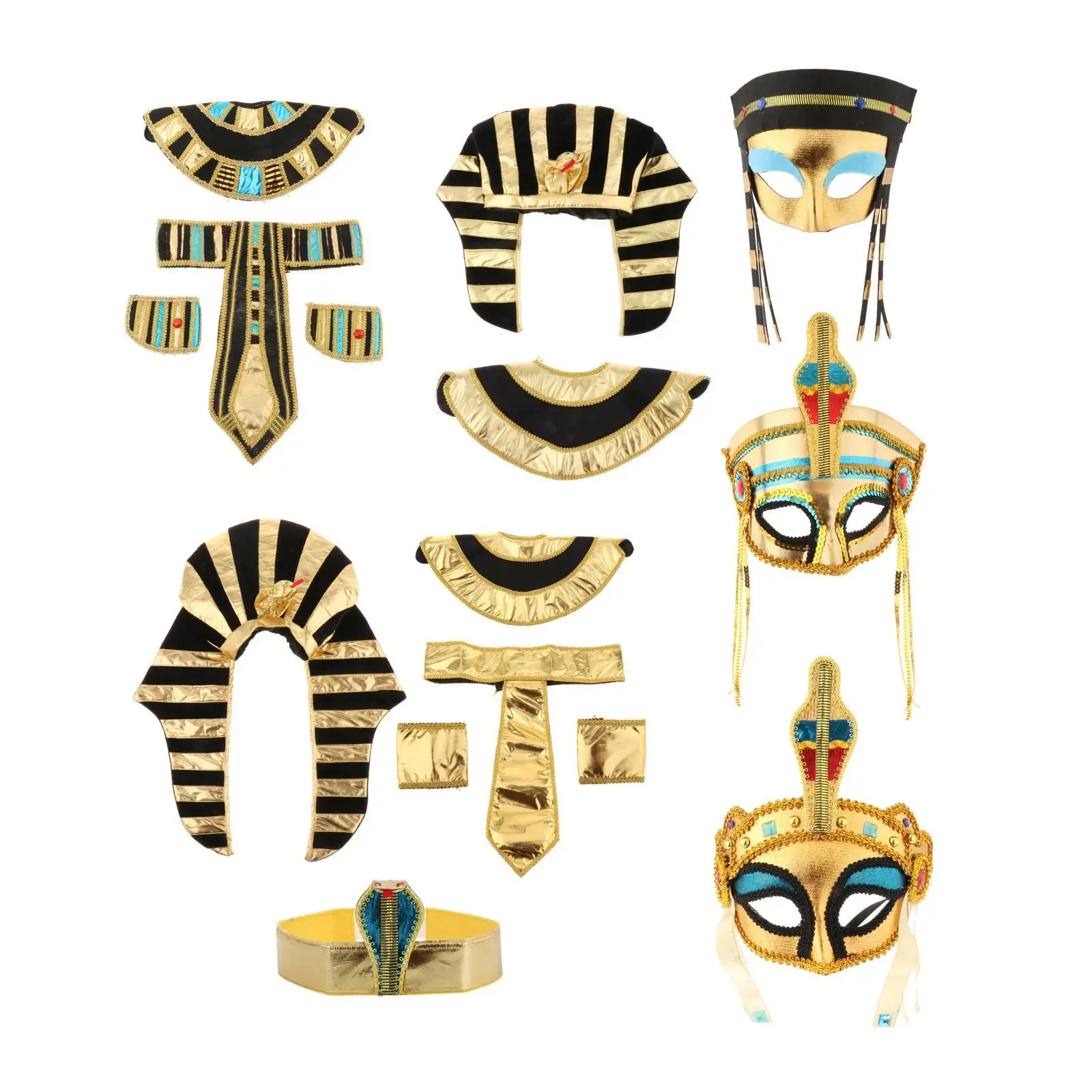 Egyptian Costume Egyptian Headband Festivals Women Men Birthday Mask Supplies Hat Headpiece