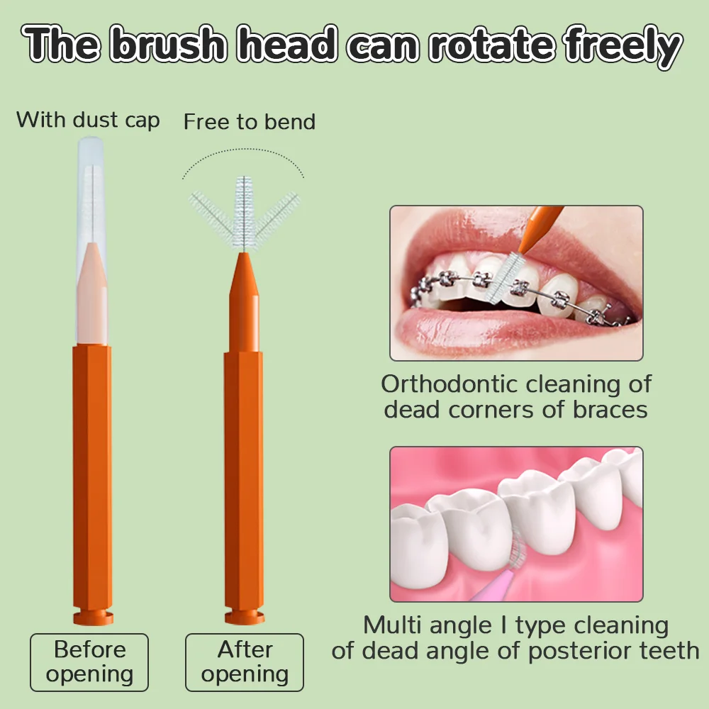 Interdental Brush Set para Limpeza de Dentes