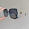 New Fashion Sunglasses for Women Hot Sale Polarized Large Frame Square Retro Sun Glasses Gradient Ladies Sunglass for Men UV400