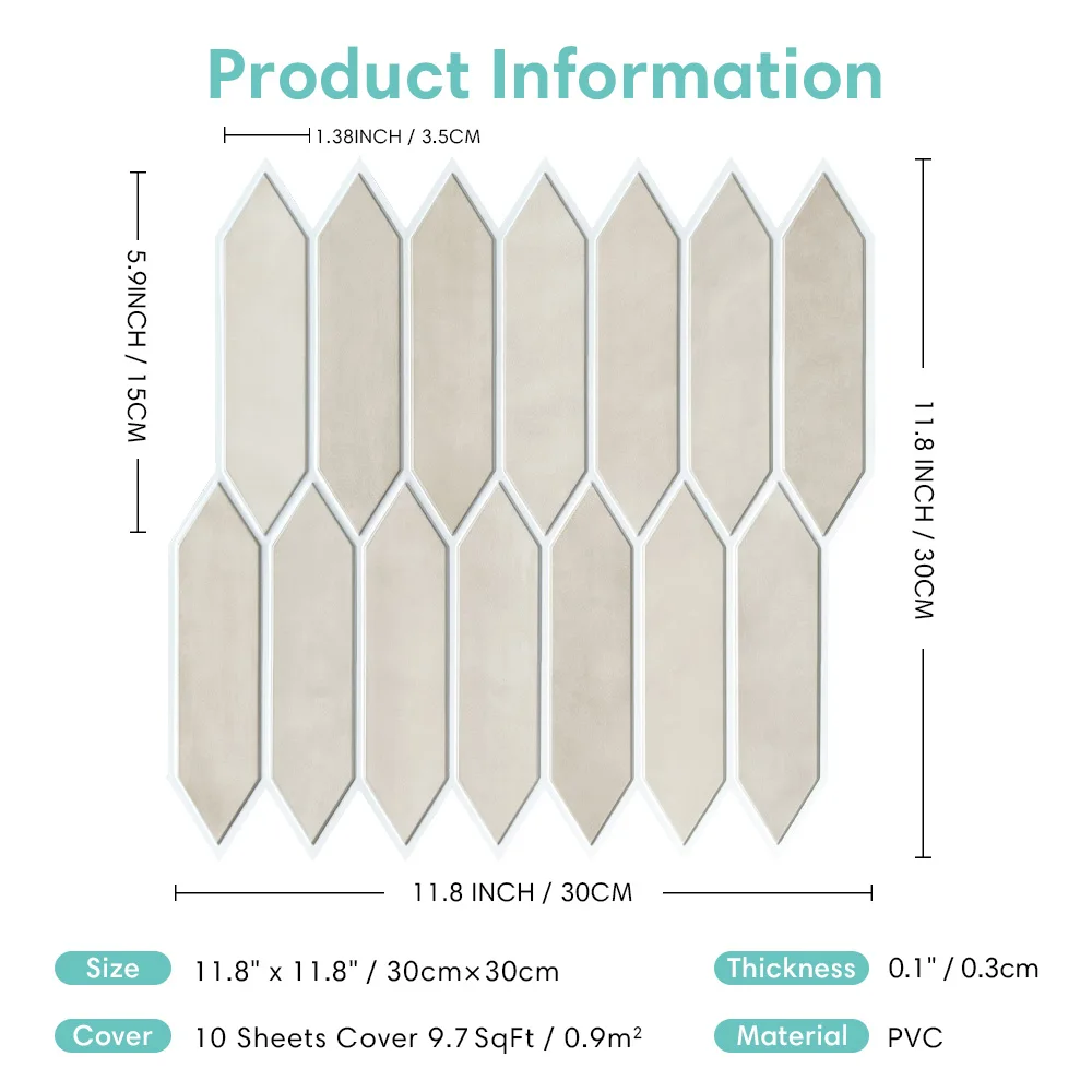 3D Wall Panels 10 Pcs for Interior Decor