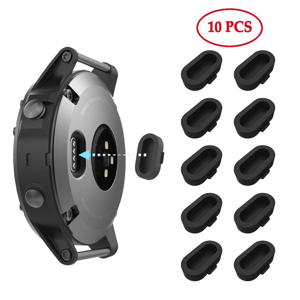 10-Pack Dust Plugs for Smartwatch Charging Ports - Enhanced Protection for Your Device