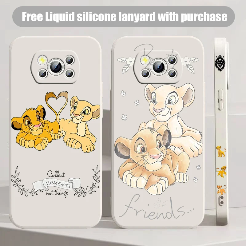 Disney Lion King Per Xiaomi Poco X2 X3 X4 X5 C3 M3 F3 F4 F5 M4 M5 C40 C55 Nfc Gt Pro Liquid Left Rope