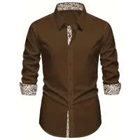 2025 FGKKS hommes chemise blanche flambant neuf à la mode Patchwork à manches longues élastique quatre saisons haute rue mâle robe chemise 5