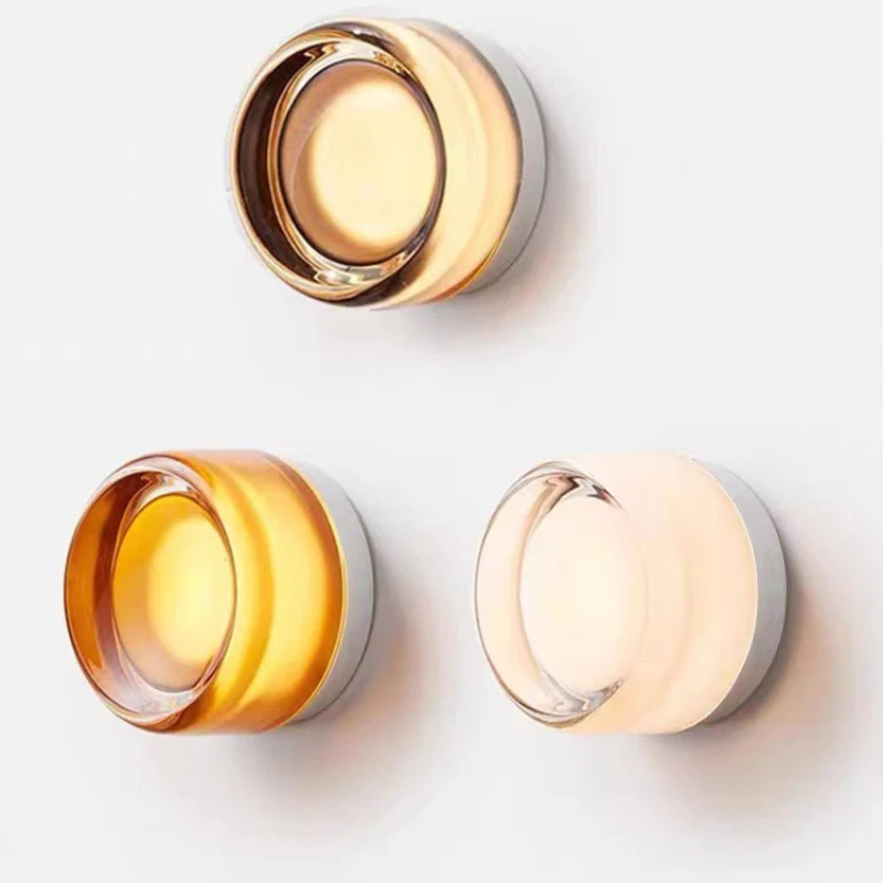 Modern minimalist bedroom bedside lamp living room room background wall aisle balcony =