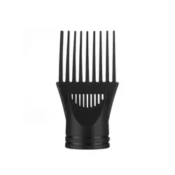 Compact Heat - Resistant Hair Diffuser Comb (Black)