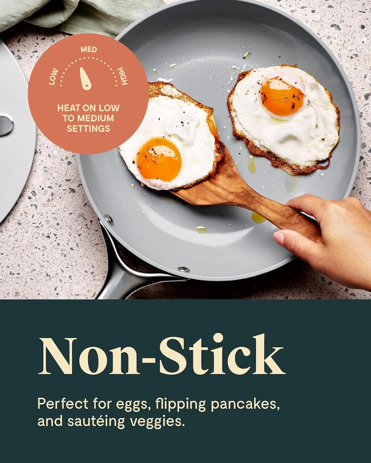 Fry Pan (1.05 qt, 8") - Non Toxic, PTFE & PFOA Free - Oven Safe & Compatible 5