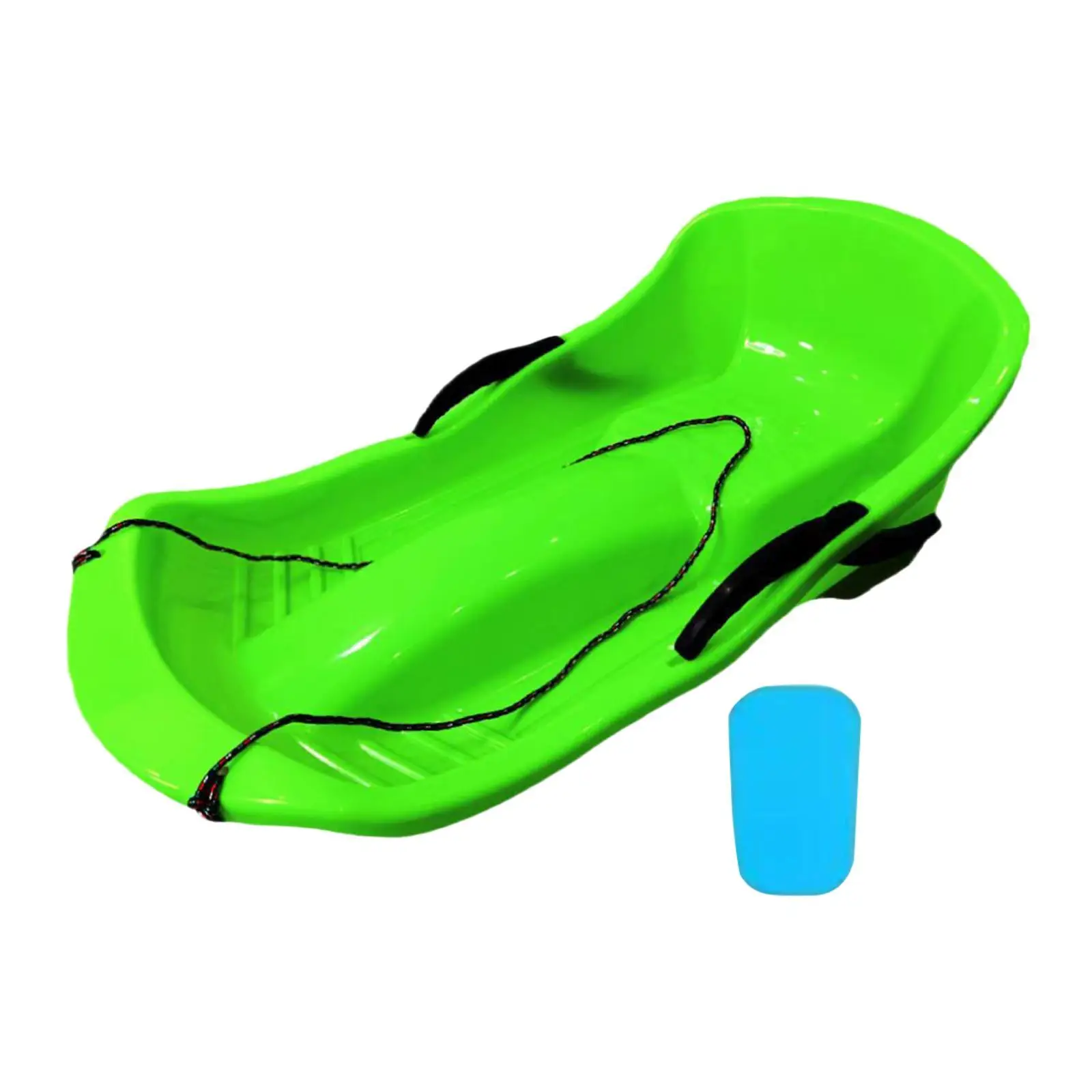 Toboggan Snow Sled Classic for 2 Sledders Thickened Heavy Duty Grass Sled
