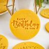 Happy Birthday Theme Cookie Cutter Mold Biscuit Embosser Cake Decoration Tools Stamp Baking Pastry Bakeware Kitchen Accessories 4