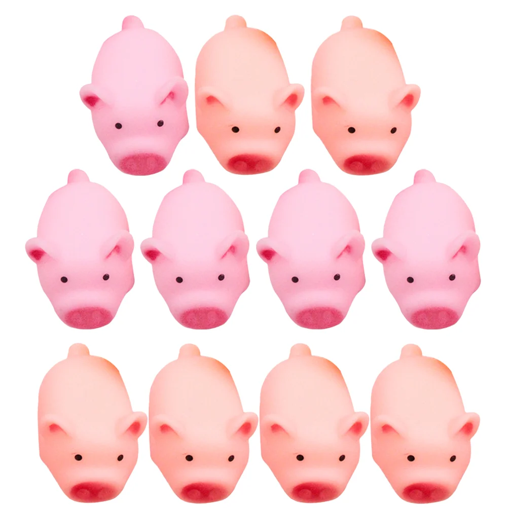 

20 Pcs Mini Screaming Pig Mini Toys Squeeze for Adults Squeaky Toys Favors Pinch Plastic Anxiety Child