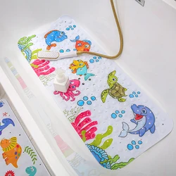 40X100CM Bathtub Non-Slip Mat Children's Bathroom Printing Cartoon Suction Cup Pvc Bath Toilet Floor Lengthened