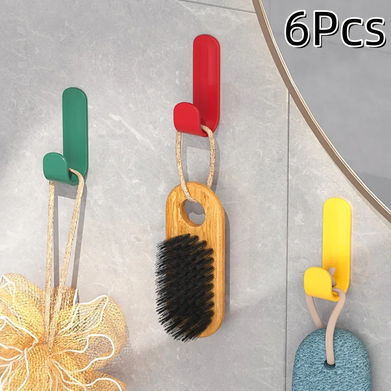 

6 шт., настенные крючки-органайзеры на клейкой основе