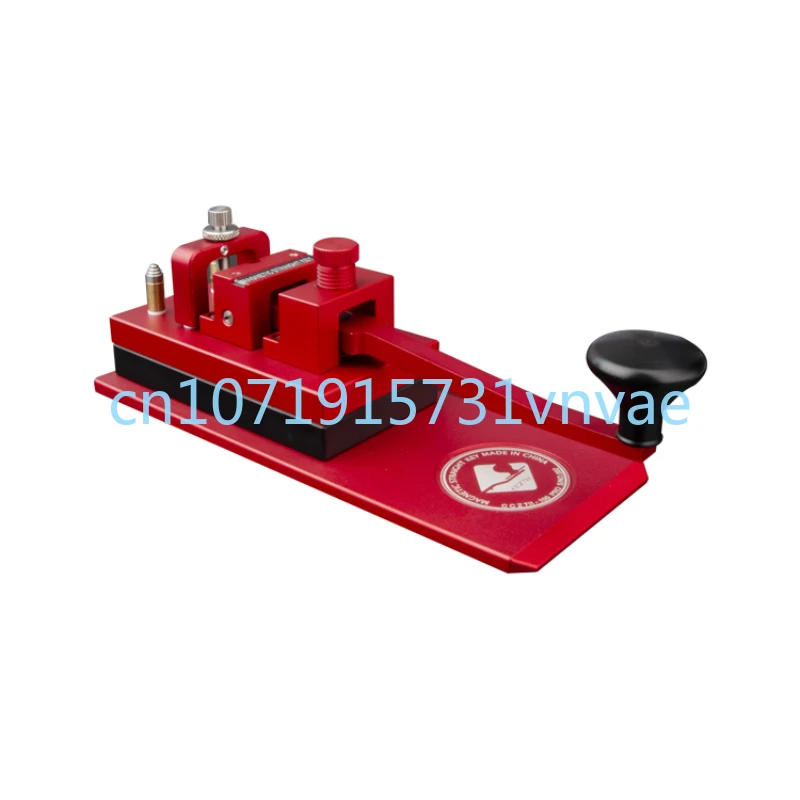 

Red Twenty Long Brush Holder Magnetic Electric Key Short Wave Radio Set Base Radio Station CW Morse Electric Code Sending