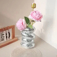 Disco Vase Mirror Ball Vase Pen holder Modern and Elegant Decor Home Decor Vase Unique Home Gift for her  Wall 2