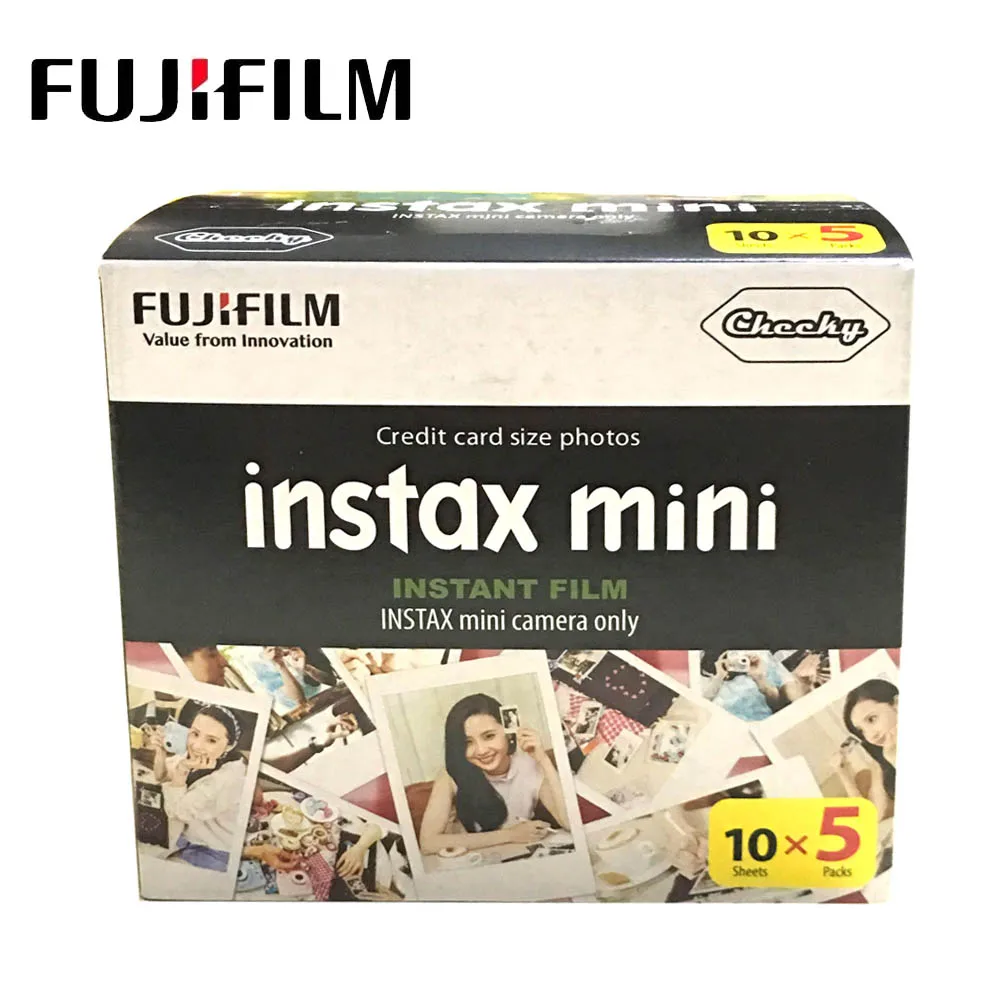 Per Fujifilm Instax Mini Film Bordo Bianco 50 Fogli Instax Mini Liplay 11 9 8 7S 70 90 Sp-2 Link Carta Fotografica Istantanea Per Fotocamera