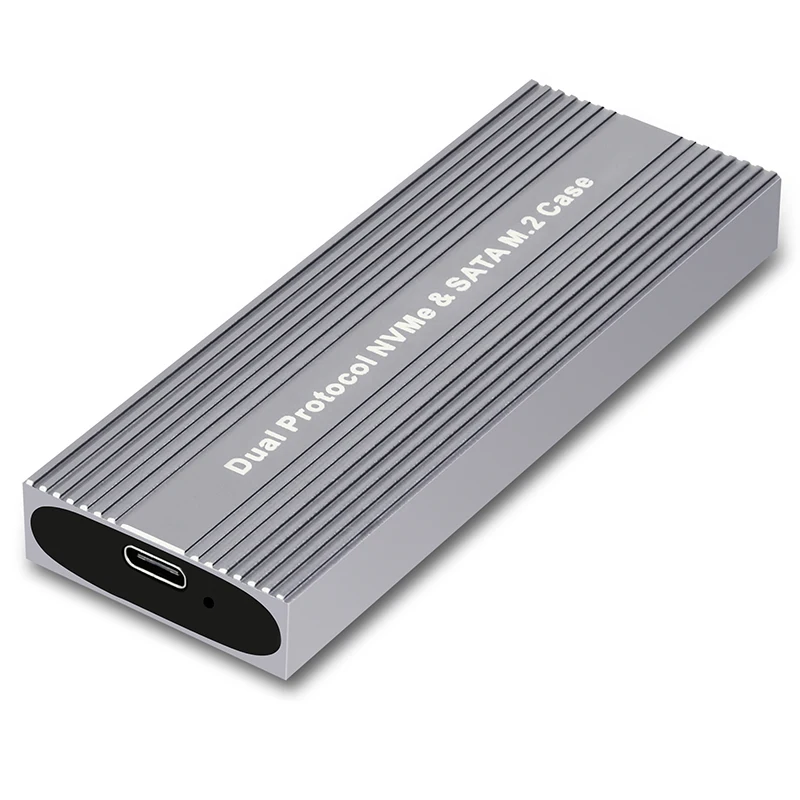 M.2 NVME SATA SSD ̽ Ŭ,   JMS581D Ĩ, 10Gbps USB 3.2 GEN2 Ÿ C  M2 SSD ڽ, M / B + M Ű  