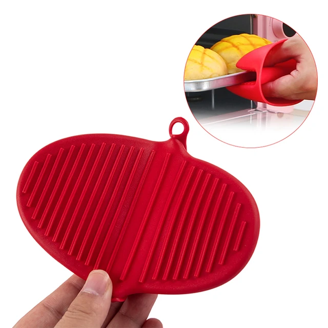 2 PC Mini Silicone Pinch Pot Holder Hot Plate Pan Glove Grip Heat Resistant Oven