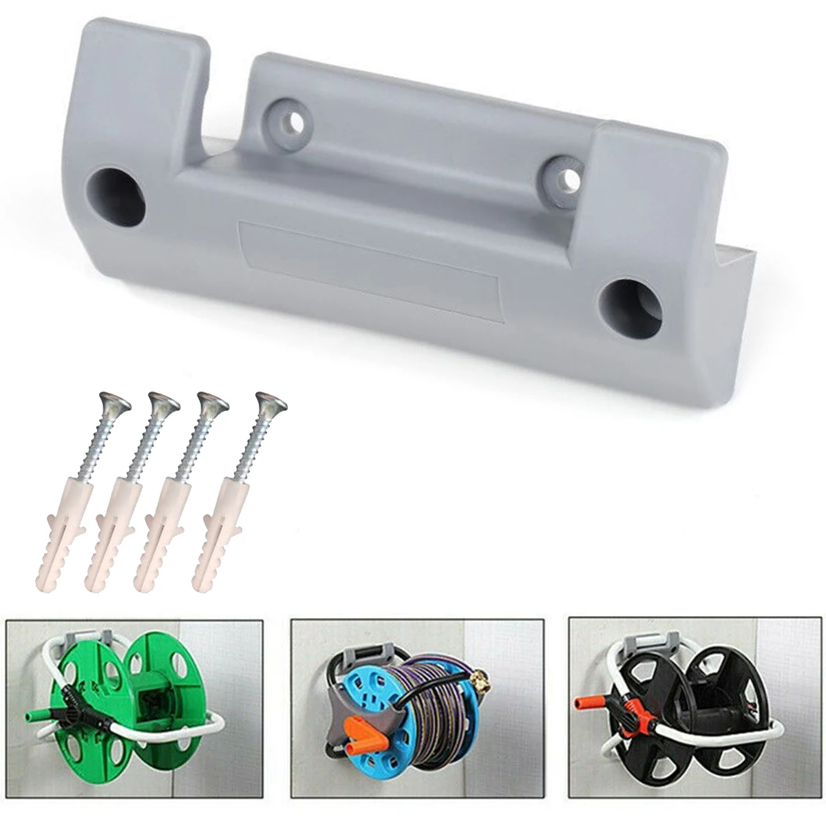 

Water Pipe Rack Wall Mount Bracket Water Hose Reel Holder Wall Mount Garden Hose Pipe Fixing Bracket Tool-JTDS Hose Frame Hook