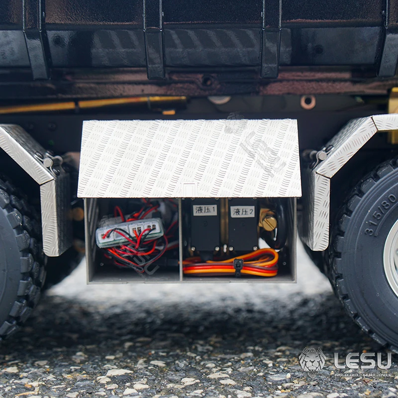 1/14 Simulation truck remote control model Metal toy hydraulic ro-ro full unloading VM mud head full unloading RCLESU 3