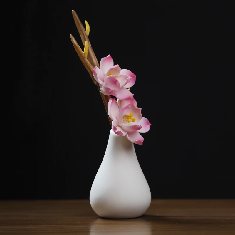 0046 Ceramic Handmade Vase Desktop Decoration Living Room Flower Arrangement Modern Home Bedroom Art Creative Birthday Gift