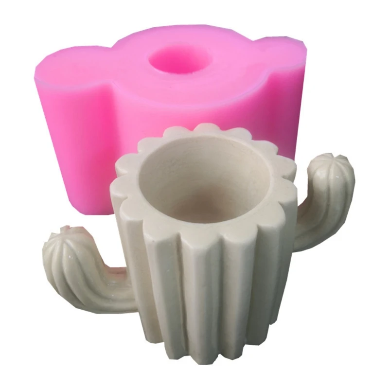 

Cactus Succulent Flower Pot Silicone Mold Resin Epoxy Craft Polymer Clay Craft