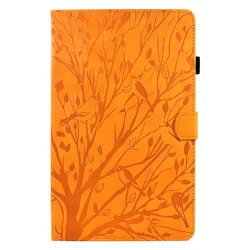 Embossed PU Leather Shockproof Tablet Cover, 10.1 Inch - Tab A 10.1 2016 T585 (Orange)