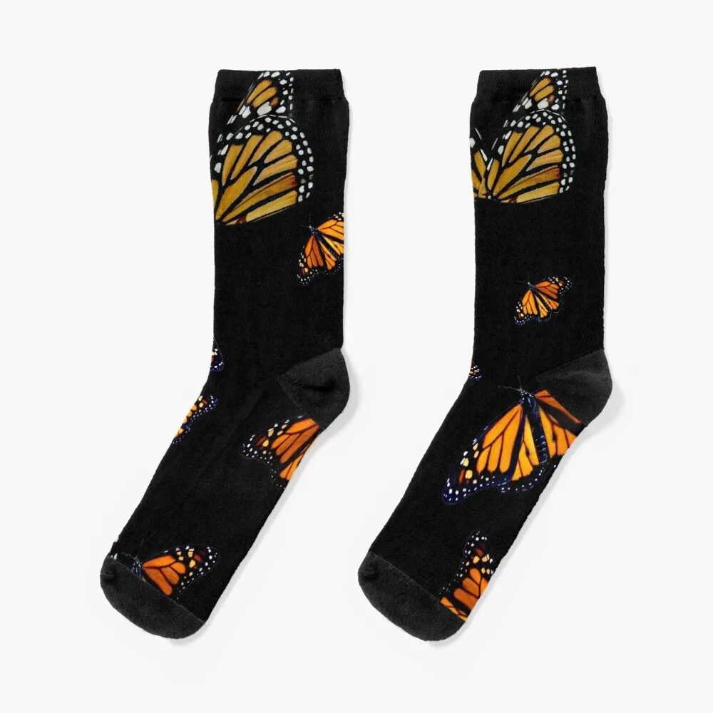 

Monarch butterfly wing pattern Socks golf valentine gift ideas essential Toe sports Men Socks Women's