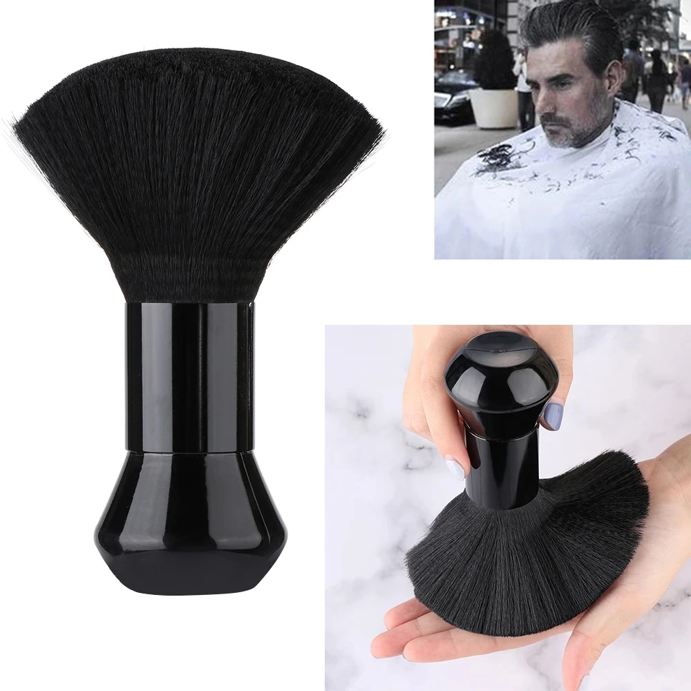 1PC Soft Neck Face Duster Barber Black Beard Brushes Hair Cleaning Hairbrush Salon Cutting Hairdressing Styling Makeup Tools 1