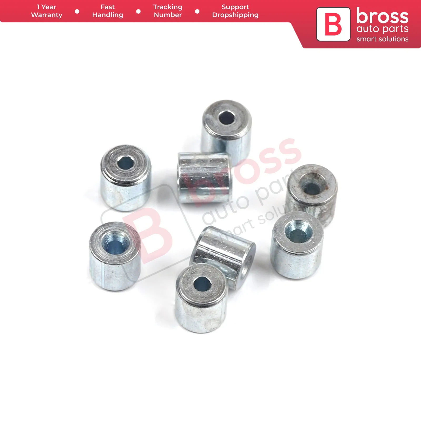 

BCR003 100 шт. механизм для намотки стеклоподъемника, Ремонтный стальной трос, концевой фитинг, стоп-втулка, ОБЖИМНАЯ заклепка 5x 5/1, 7 мм