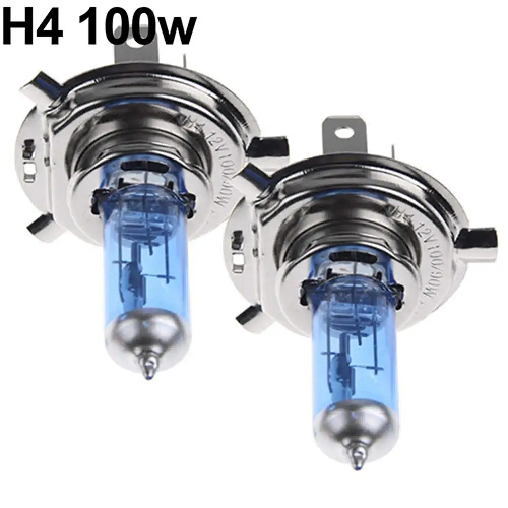 2Pcs H1 H4 H7 55W 100W Xenon Gas Halogen Headlight White Lamps 12V 5000K Bulbs carros Exterior Automobile Car