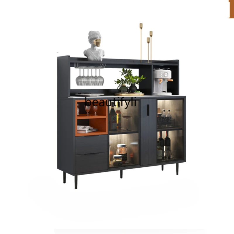 

Sideboard Cabinet Wall Integrated Home Cupboard Living Room Tea Cabinet Solid Wood Storage Restaurant Storage Coffee Cabinet