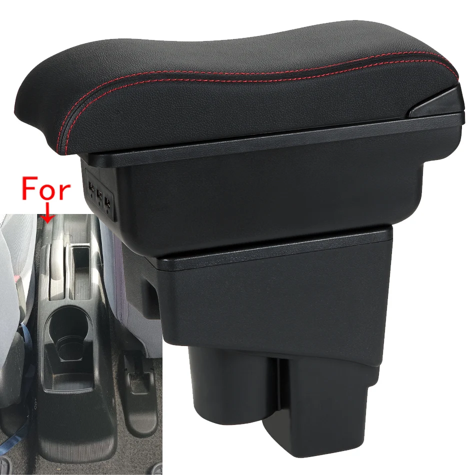 

For Honda Jazz Armrest For Honda Fit Jazz 1 2003-2007 Car Armrest Box Retrofit Accessorie Car Storage Box Simple installation