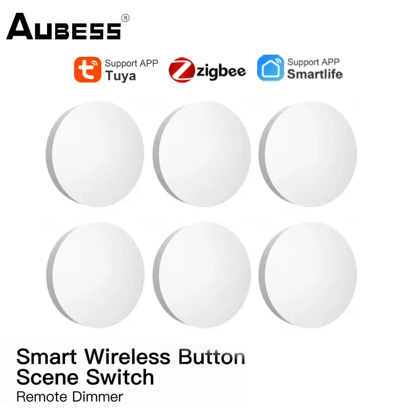 TUYA Zigbee Scene Switch ZigBee Button Multiscene Smart Scene Linkage