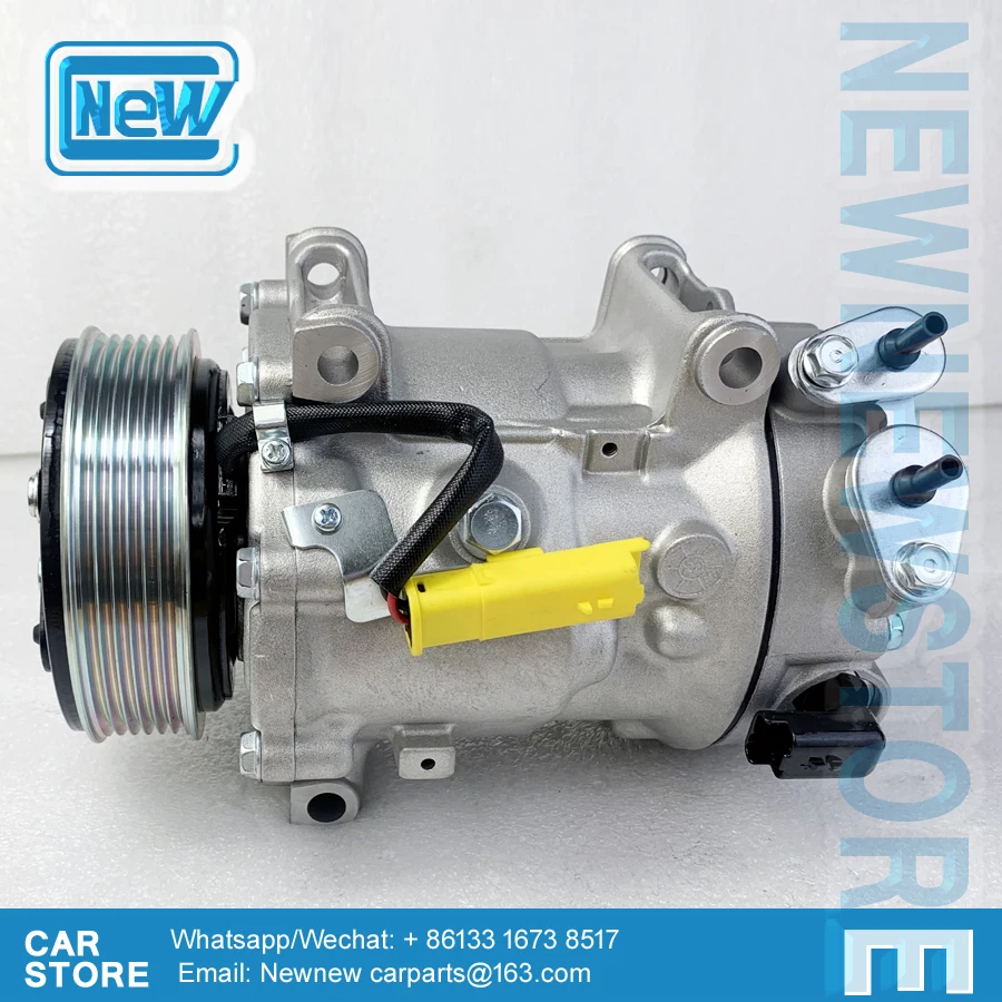 

Компрессор переменного тока SD7C16 для PEUGEOT 308 508 407 CITROEN C4 C5 1864 1864F 1876 6453ZS 6453ZT 648756 9819711380 9819714280 980671798