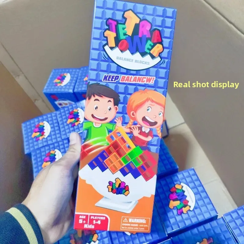 Tetra Tower Balance Stacking Blocks Game Board Games For 2 Players+