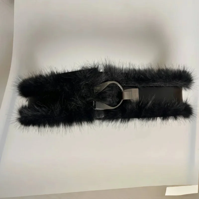 Fur waist seal Black