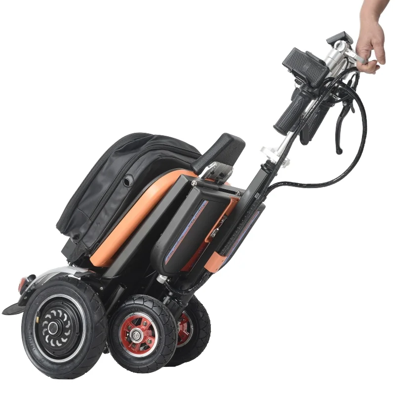 SuperHandy Lightest Foldable 3 Wheel Airline Travel Friendly Mobility Scooter with removable 48V Lithium-ion Batteries & Charger 5