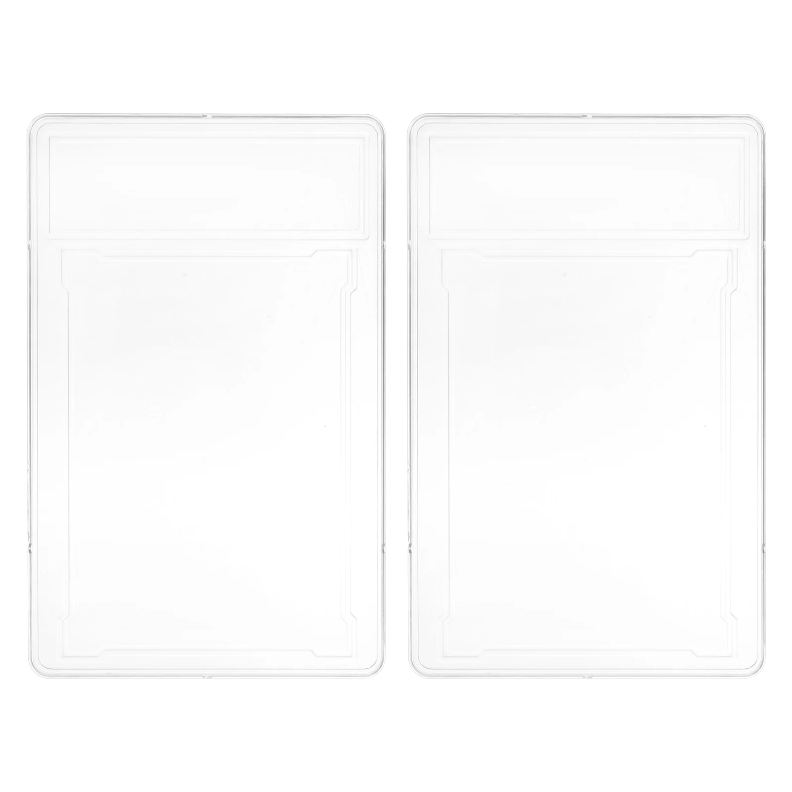 2pcs Clear Game Card Cases Photo Trading Card Protector Cases Game Card Protectors