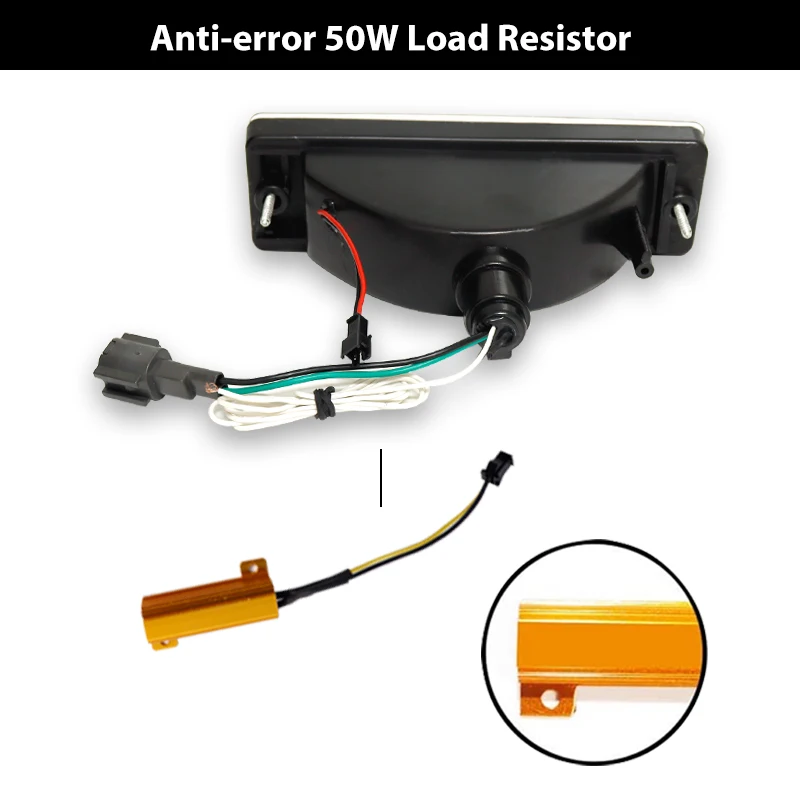 For Nissan Pathfinder D21 Hardbody Replace LED Bumper Amber Turn Signal white Da