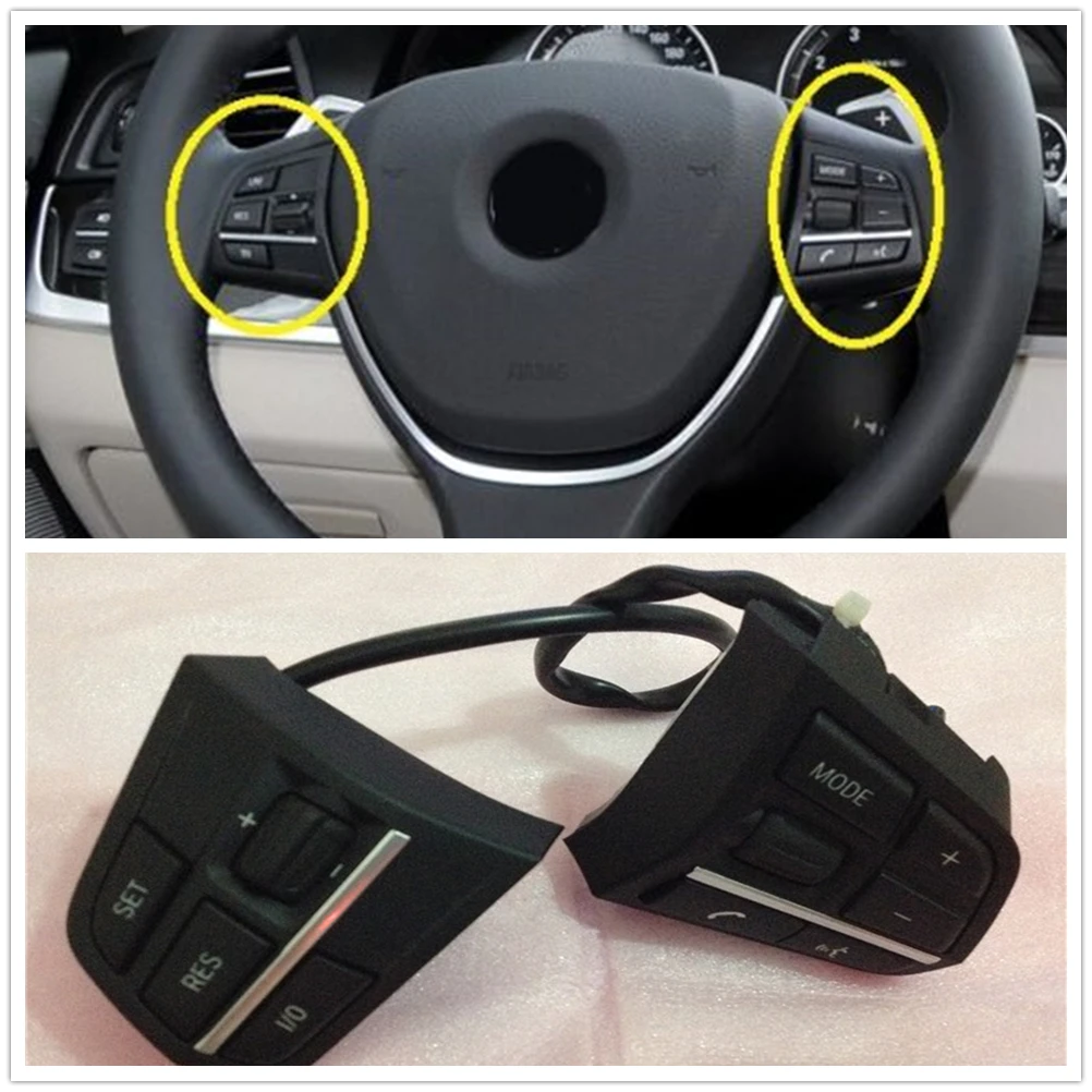 

Audio Cruise Steering Wheel Control Switch Button Keyswitch For BMW 5 6 7 Series F07 F10 F12 F06 F01 F03 F04 61319229480