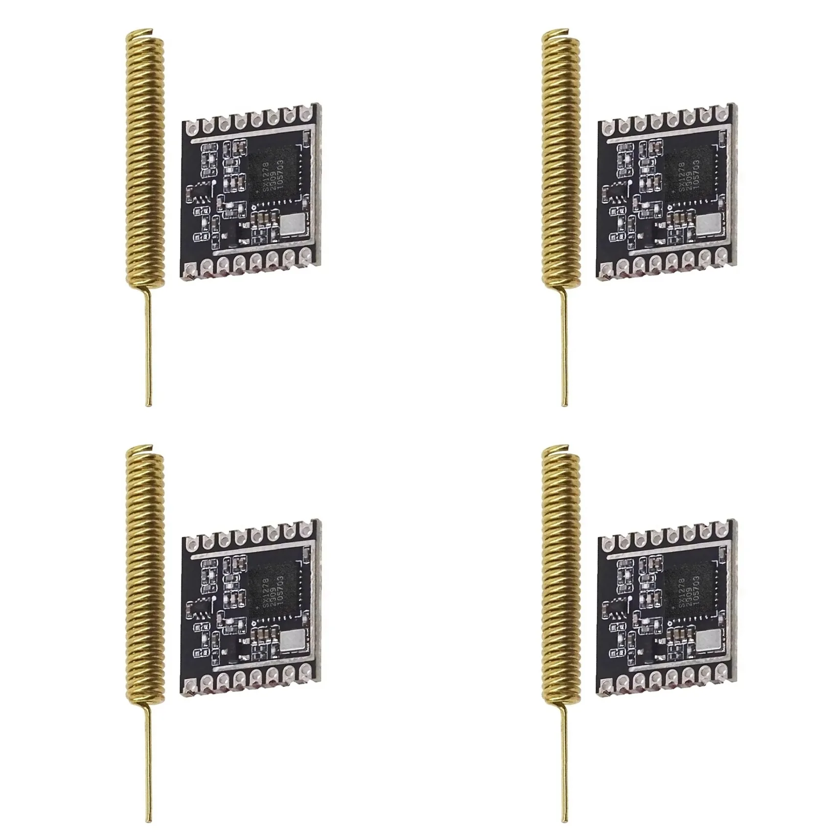 24시간 배송 4X Lora 무선 트랜시버 모듈 433M 장거리 RF 투명 통신 SX1278